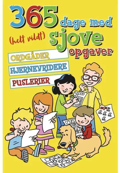 365 dager med vanvittig morsomme oppgaver - Barnebok - pocket