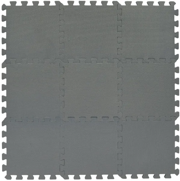 Skumleketøy-matte Bekids, Lysegrå 9 stk